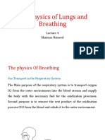 The Physics of Lungs and Breathing: Shaimaa Hameed