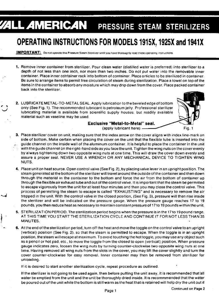 AUTOCLAVE ALL AMERICAN 41 LITROS U2013 CANNER U2013 Ollas A Presión