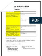 Business Plan Template