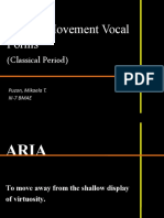 Single-Movement Vocal Forms (Classical Period) : Puzon, Mikaela T. Iii-7 Bmae