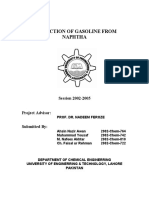 Production of Gasoline From Naphtha: Session 2002-2005