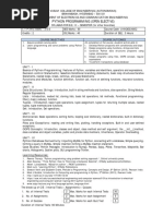 Python Programming (Open Elective) : Course Objectives Course Outcomes
