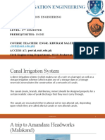 Irrigation Engineering Lecture on Canal Alignment and Important Terms