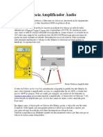 Medir Potência Amplificador Áudio