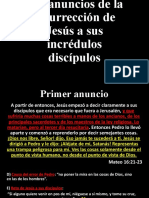 Los anuncios de la resurrección de Jesús a