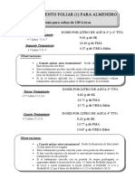 Abonado Foliar Almendro