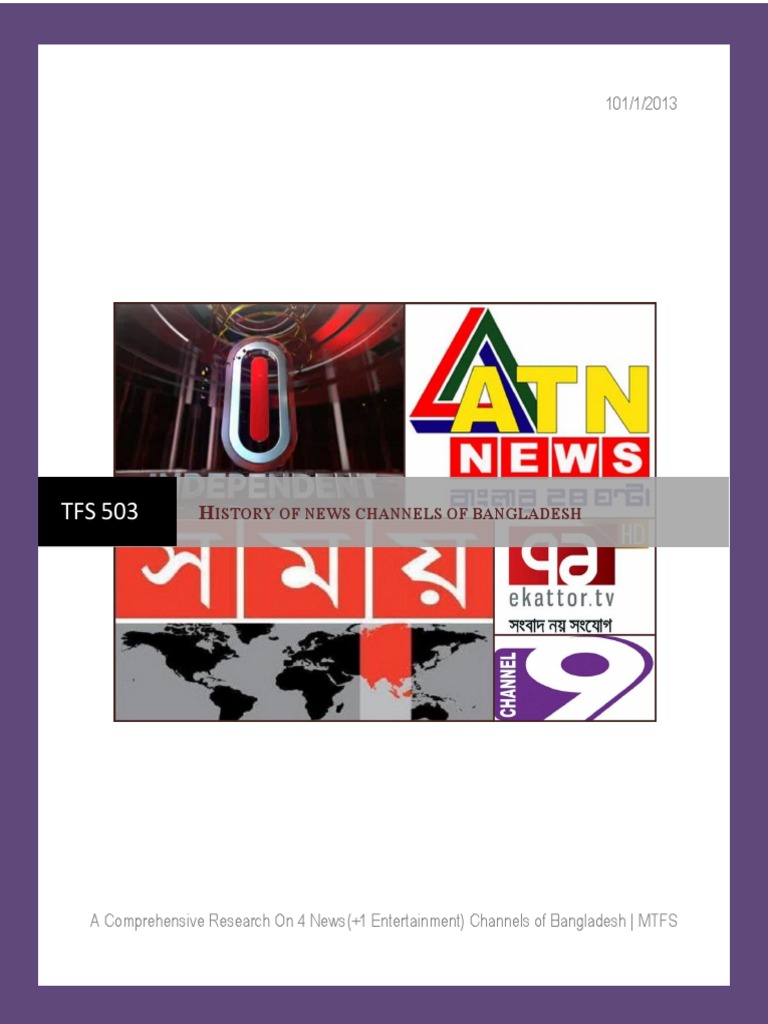 News Channels of Bangladesh ATN News Som PDF | PDF | Television | News