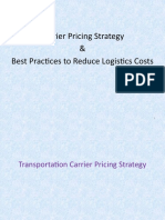 GU 16 Transportation Pricing Strategy and To Reduce Cost