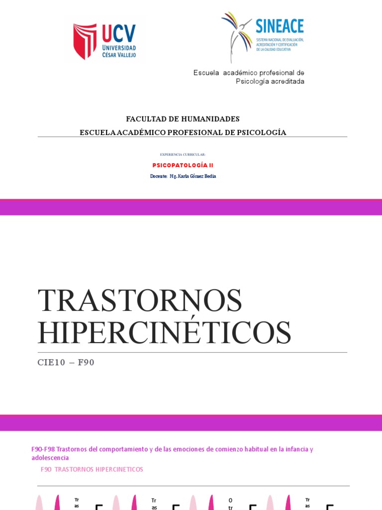 Trastorno PDF Desorden hiperactivo y deficit de atencion Neurociencia