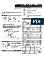 Printer Installation Guide & Safety Guide: Thermal Printer Srp-350/352Iii