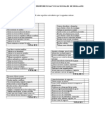 Inventario de Preferencias Vocacionales de Holland