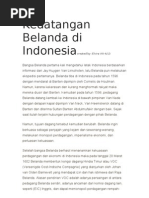 Download Kedatangan Belanda Di Indonesia Created By Elvira by Elvira Lesmana SN46807995 doc pdf
