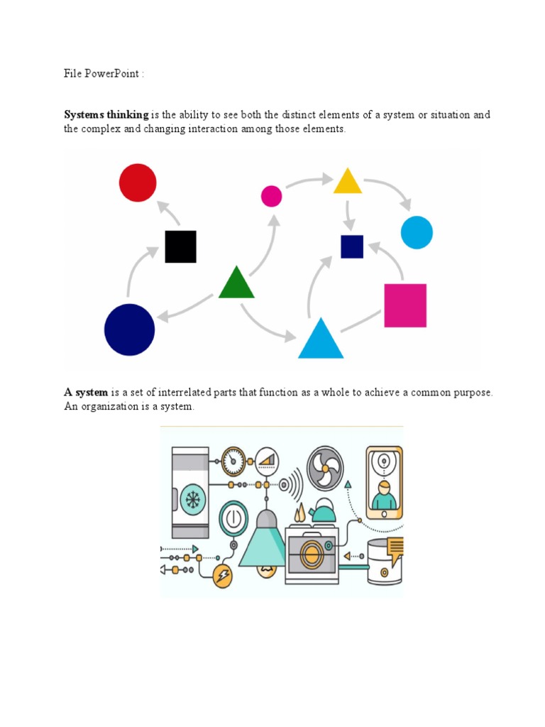 System Thinking and Contingency View | PDF | System | Systems Theory