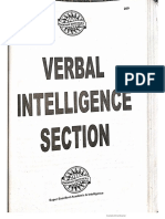 Verbal Intelligence Tests (Khokhar Brothers)