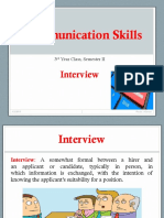 Communication Skills: Interview