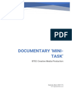 Documentary Mini Task