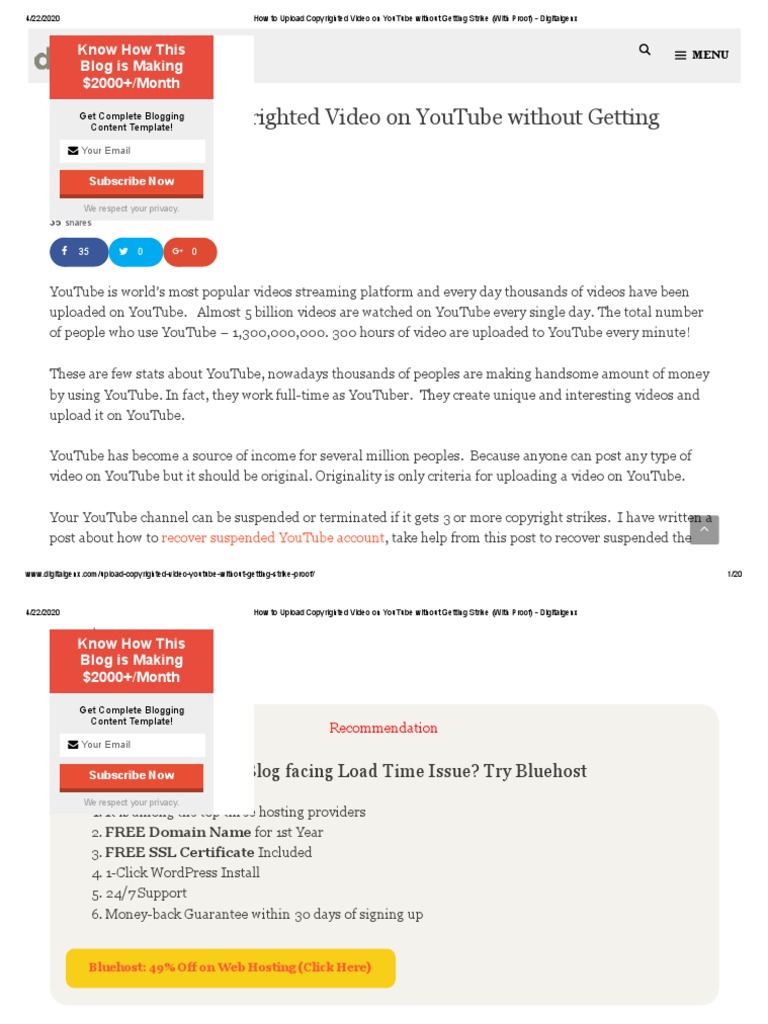 How To Upload Copyrighted Video On Youtube Without Getting Strike With