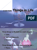 3 Things in Life