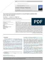 Evaluación de Las Propiedades Mecánicas en El Suelo Limoso Reciclado Estabilizado Con Lignina Como Material de Relleno de Base PDF