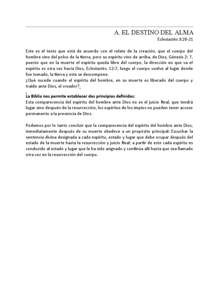 El Destino del Alma tras la Muerte | PDF | Religión y espiritualidad