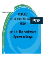 Unit 1.1: The Healthcare System in Kenya