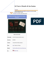 Traducción Del Nuevo Mundo de Las Santas Escrituras