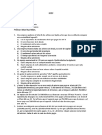 Gerencia Financiera: Taller introductorio con 10 preguntas sobre rentabilidad, costo de capital, apalancamiento y amortización