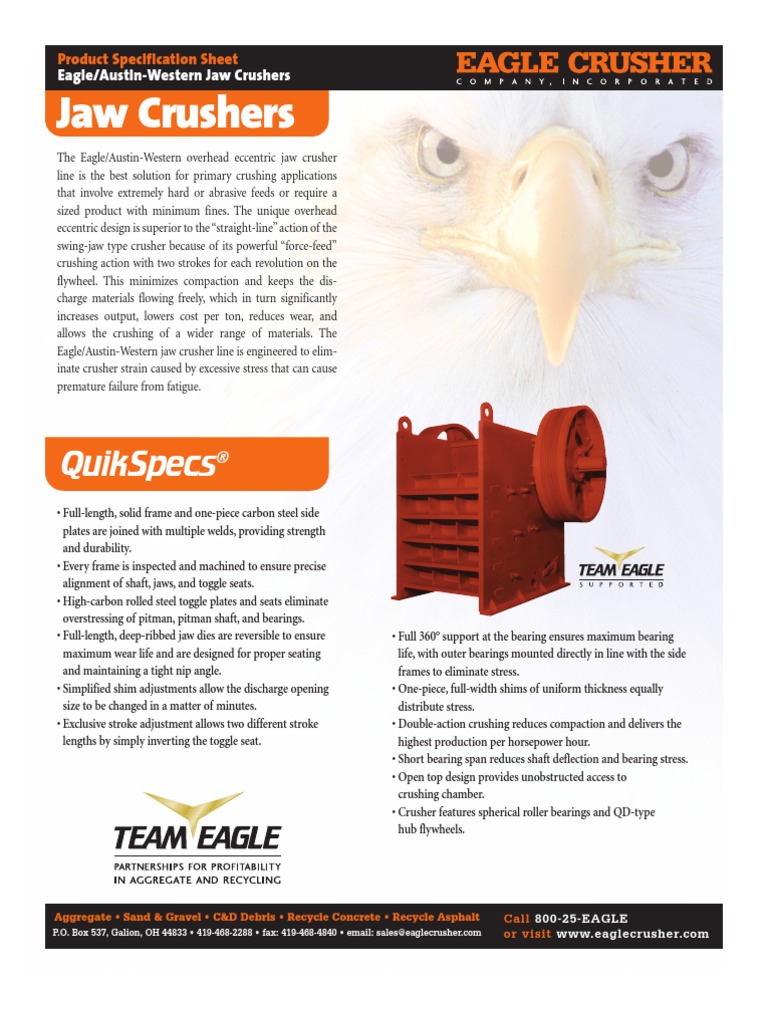 Jaw Crusher Bearing (Mechanical) Jaw