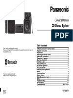 Owner's Manual: CD Stereo System Sc-Pmx7