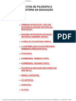 Sine-Data, AA VV, Notas de Filosofia e Historia Da Educacao, PT PDF