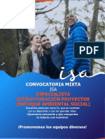 CONVOCATORIA MIXTA ESPECIALISTA ESTRUCTURACIÓN PROYECTOS (Enfoque Ambiental Social) 1