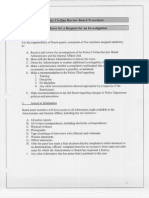 Police Civilian Review Board Procedure Board Panel Procedures For A Request For An Investigation