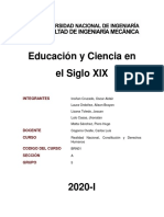 Educación y Ciencia en El Siglo XIX