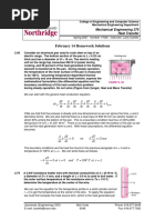 February 14 Homework Solutions: Mechanical Engineering 375 Heat Transfer