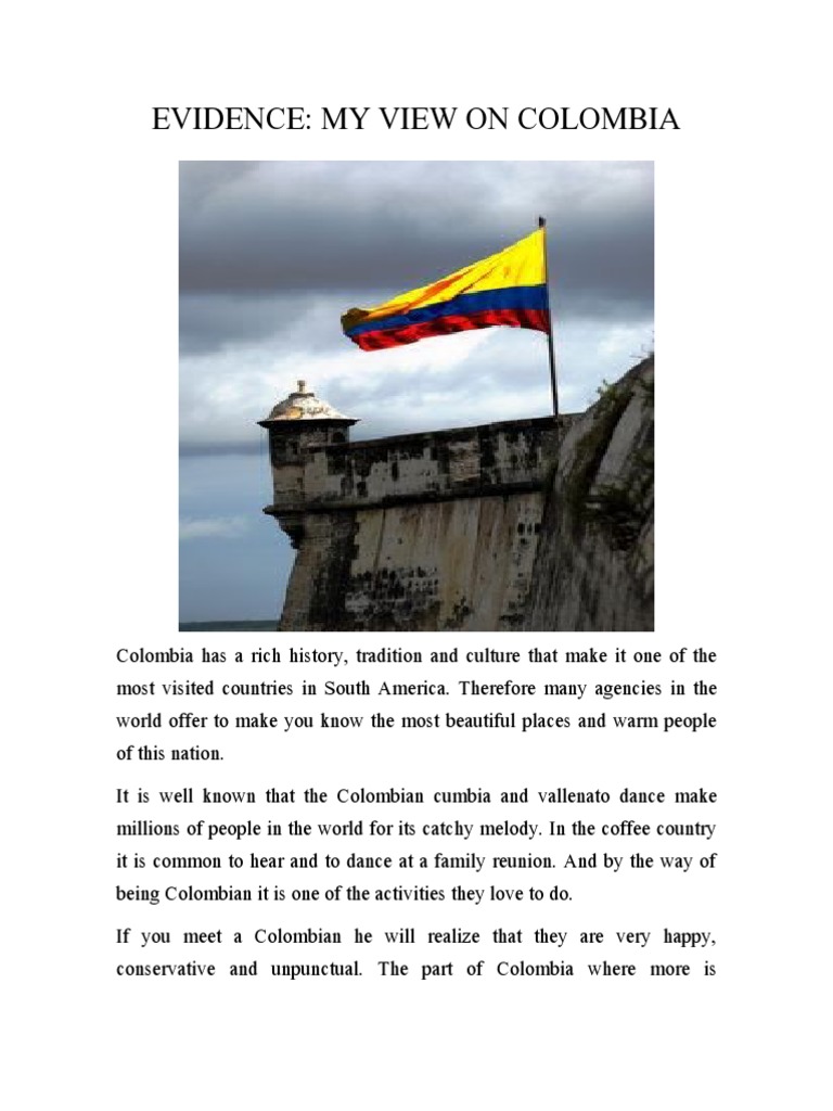 Evidence My View On Colombia | PDF