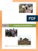 13 - 8 - 2015 AYMARA NIVEL BÁSICO CURSO - CAIEM Centro de Apoyo en Investigación y Educación Multidisciplinaria - PDF Descargar Libre