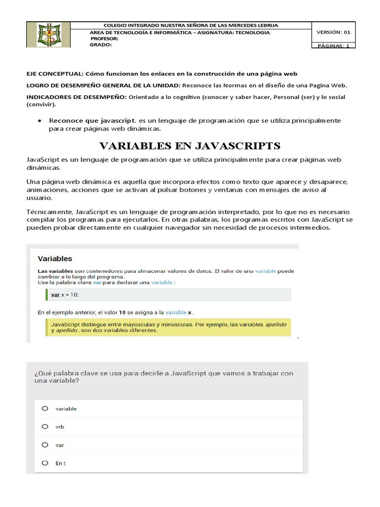 Evaluacion de Javascrip | PDF | Arte | Informática