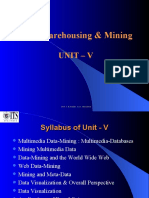 Data Warehousing & Mining: Unit - V