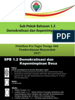 SPB 1.2 Demokrasi Dan Kepemimpinan Desa