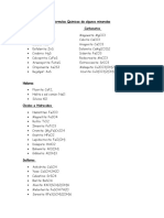 Formulas Quimicas de Algunos Minerales