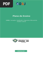 Plano_Ensino - Concepção, Classificação e Diagnóstico Diferencial da Paralisia Cerebral.