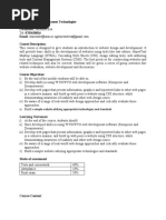 web development tech course outline