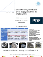 Presentación Informe Análisis de La Concentración y Distribución de Ni, Co y CR en USA PDF