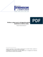 Políticas y Planes para La Salvaguardia Patrimonio Cultural Inmaterial12345