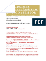 Tirando Pedras Da Vesícula e Do Fígado SEM CIRURGIA e SEM DOR