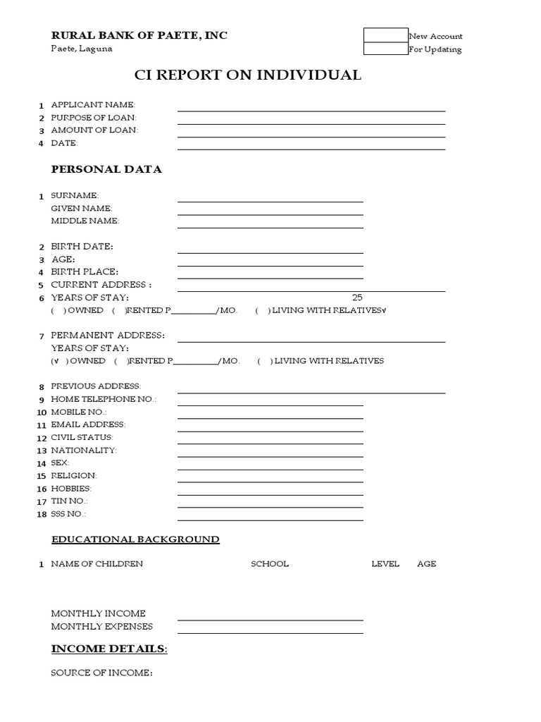 Loan Application Form Guide | PDF