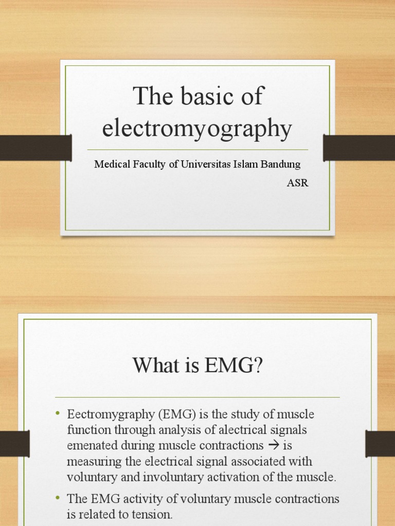 Understanding Electromyography Basics | PDF | Motor Neuron ...