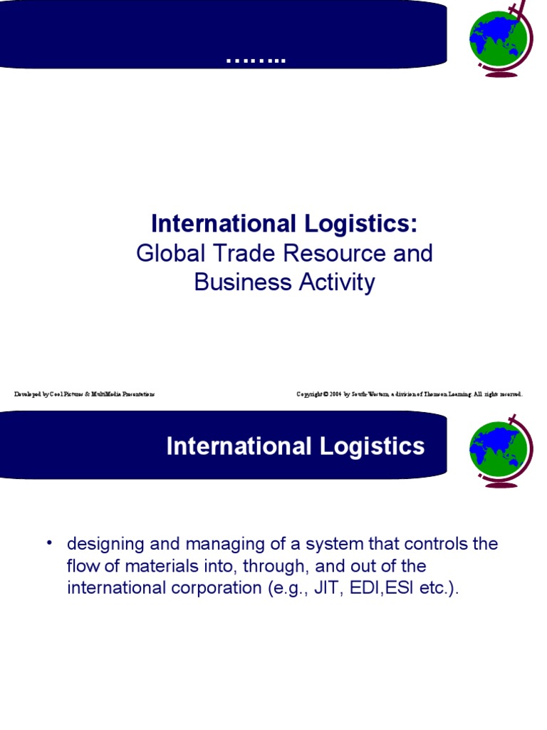 International Logistics & Supply Chain MGMT | PDF | Logistics | Supply ...