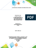 ACTIVIDAD 3 REALIZAR HIPOTESIS DEL PROBLEMA CONTAMINACION DEL SUELO