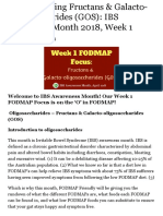 Understanding Fructans & Galacto-Oligosaccharides (GOS) : IBS Awareness Month 2018, Week 1 - FODMAP F